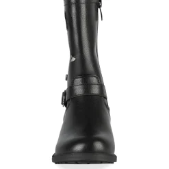 Bottes NOIR Fille Motif Coeurs Fermeture éclair