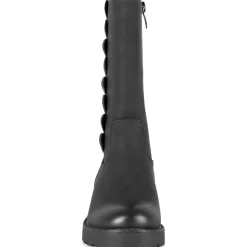 Bottes NOIR Fille Motif Coeurs Fermeture éclair