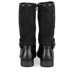 Bottes NOIR Fille Motif Coeurs Fermeture éclair