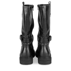 Bottes NOIR Fille Motif Clouté Fermeture éclair