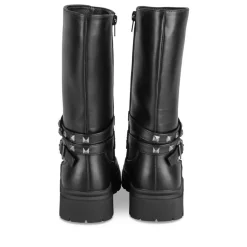 Bottes NOIR Fille Motif Clouté Fermeture éclair