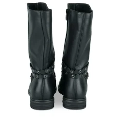 Bottes NOIR Fille Motif Clouté Fermeture éclair