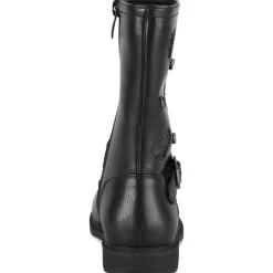 Bottes NOIR Fille Motif Coeurs Fermeture éclair