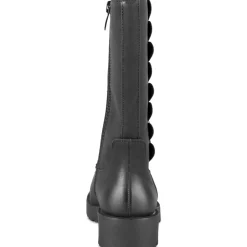 Bottes NOIR Fille Motif Coeurs Fermeture éclair