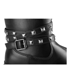 Bottes NOIR Fille Motif Clouté Fermeture éclair