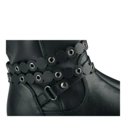 Bottes NOIR Fille Motif Clouté Fermeture éclair