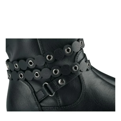 Bottes NOIR Fille Motif Clouté Fermeture éclair