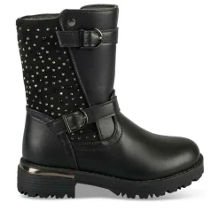 Bottes NOIR Fille Motif Paillettes Fermeture éclair