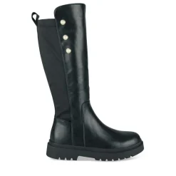 Bottes NOIR Fille Motif Perle Fermeture éclair