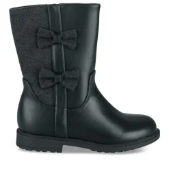 Bottes NOIR Fille Motif Paillettes Fermeture éclair