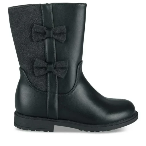 Bottes NOIR Fille Motif Paillettes Fermeture éclair