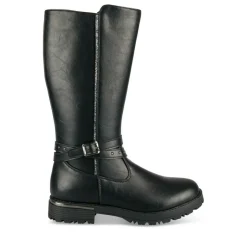 Bottes NOIR Fille Motif Paillettes Fermeture éclair