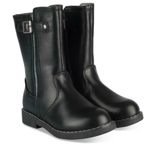 Bottes NOIR Fille Motif Paillettes Fermeture éclair