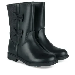 Bottes NOIR Fille Motif Paillettes Fermeture éclair