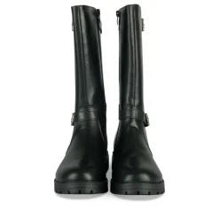 Bottes NOIR Fille Motif Paillettes Fermeture éclair