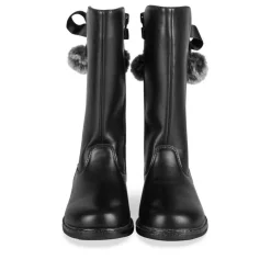 Bottes NOIR Fille Motif Paillettes Fermeture éclair