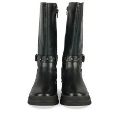 Bottes NOIR Fille Motif Paillettes Fermeture éclair