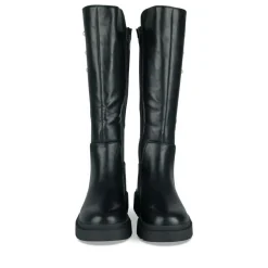 Bottes NOIR Fille Motif Perle Fermeture éclair