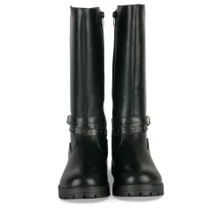 Bottes NOIR Fille Motif Paillettes Fermeture éclair