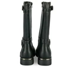 Bottes NOIR Fille Motif Paillettes Fermeture éclair