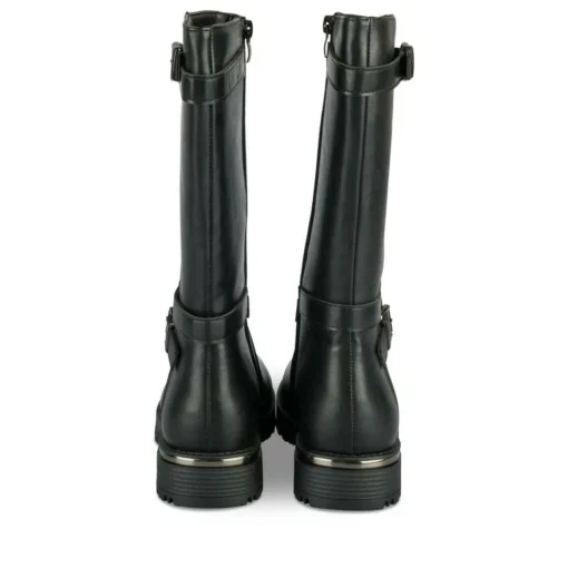 Bottes NOIR Fille Motif Paillettes Fermeture éclair