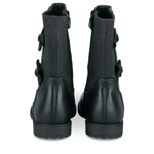 Bottes NOIR Fille Motif Paillettes Fermeture éclair