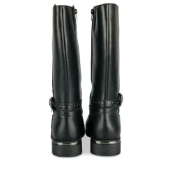 Bottes NOIR Fille Motif Paillettes Fermeture éclair