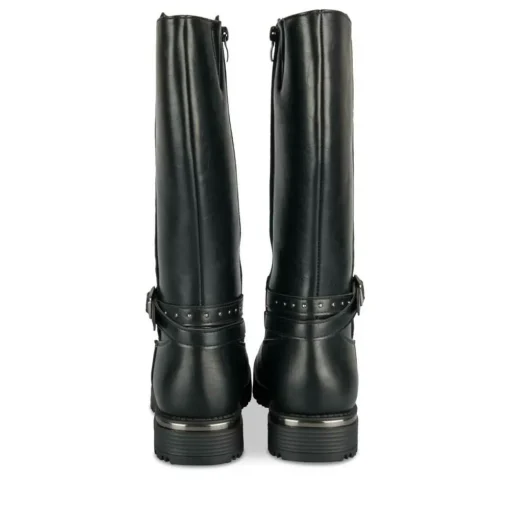 Bottes NOIR Fille Motif Paillettes Fermeture éclair
