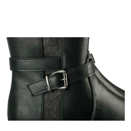 Bottes NOIR Fille Motif Paillettes Fermeture éclair