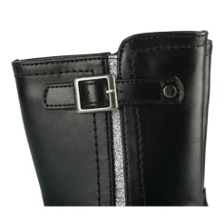 Bottes NOIR Fille Motif Paillettes Fermeture éclair