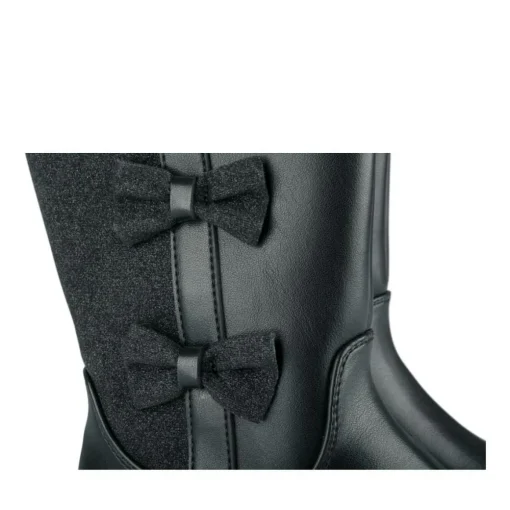 Bottes NOIR Fille Motif Paillettes Fermeture éclair