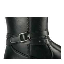 Bottes NOIR Fille Motif Paillettes Fermeture éclair