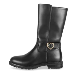 Bottes NOIR Fille Motif Uni Fermeture éclair