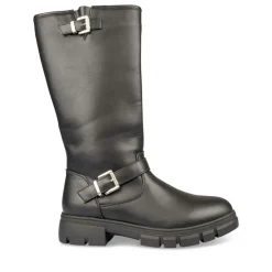 Bottes NOIR Fille Motif Uni Fermeture éclair