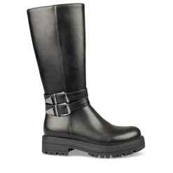 Bottes NOIR Fille Motif Uni Fermeture éclair