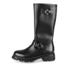 Bottes NOIR Fille Motif Uni Fermeture éclair