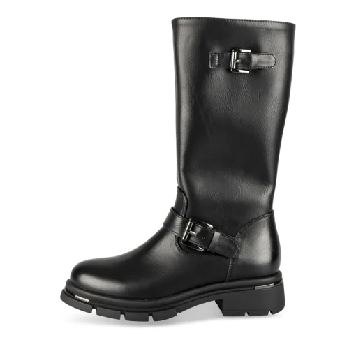 Bottes NOIR Fille Motif Uni Fermeture éclair