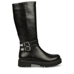 Bottes NOIR Fille Motif Uni Fermeture éclair