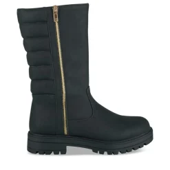 Bottes NOIR Fille Motif Uni Fermeture éclair