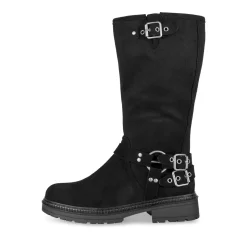 Bottes NOIR Fille Motif Uni Fermeture éclair