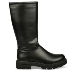 Bottes NOIR Fille Motif Uni Fermeture éclair