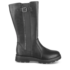 Bottes NOIR Fille Motif Uni Fermeture éclair