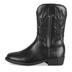 Bottes NOIR Fille Motif Uni Fermeture éclair
