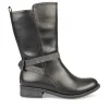 Bottes NOIR Fille Motif Uni Fermeture éclair