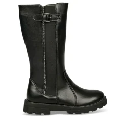 Bottes NOIR Fille Motif Uni Fermeture éclair