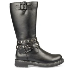 Bottes NOIR Fille Motif Uni Fermeture éclair