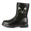 Bottes NOIR Fille Motif Uni Fermeture éclair