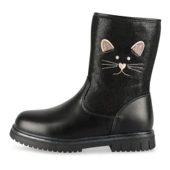 Bottes NOIR Fille Motif Uni Fermeture éclair