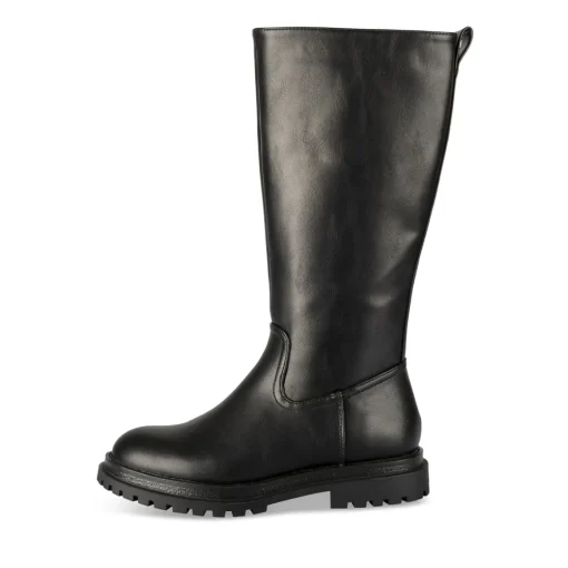 Bottes NOIR Fille Motif Uni Fermeture éclair