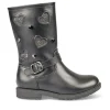 Bottes NOIR Fille Motif Uni Fermeture éclair